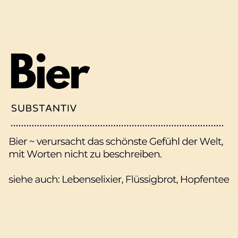 Definition Bier - Partyshirt