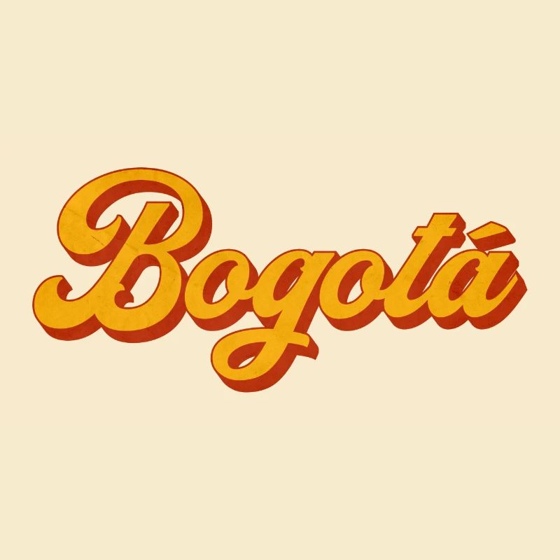 Bogotá Script in Warm Orange