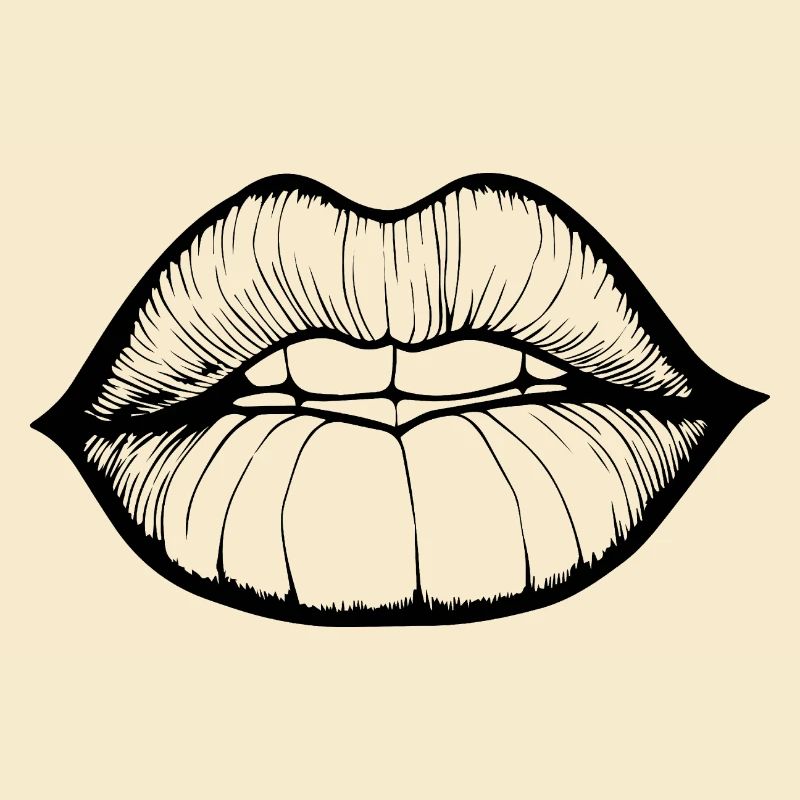 Lèvres, bouche, baisers lèvres