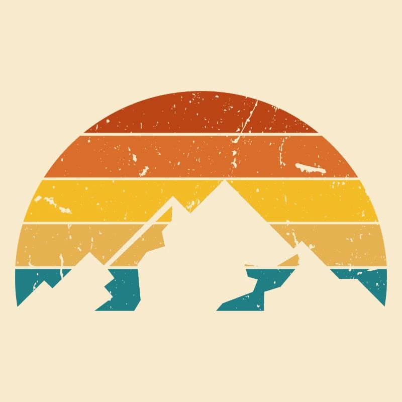 Retro mountain