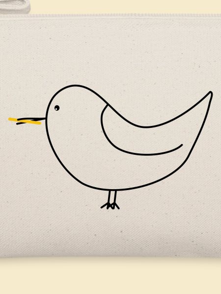 Seagull with fries