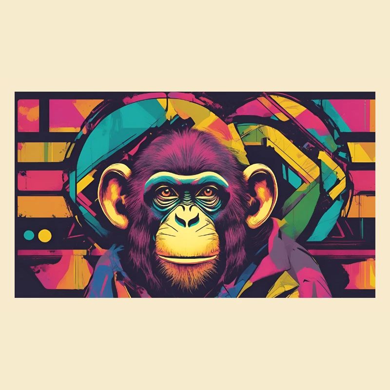 Pop-Art Schimpanse