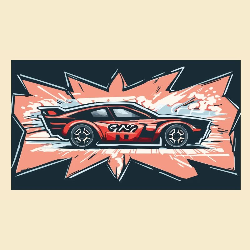 Comic Racecar