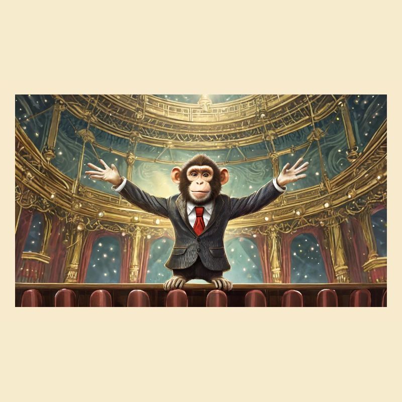 Pun ambiguous expression – Affentheater (farce)