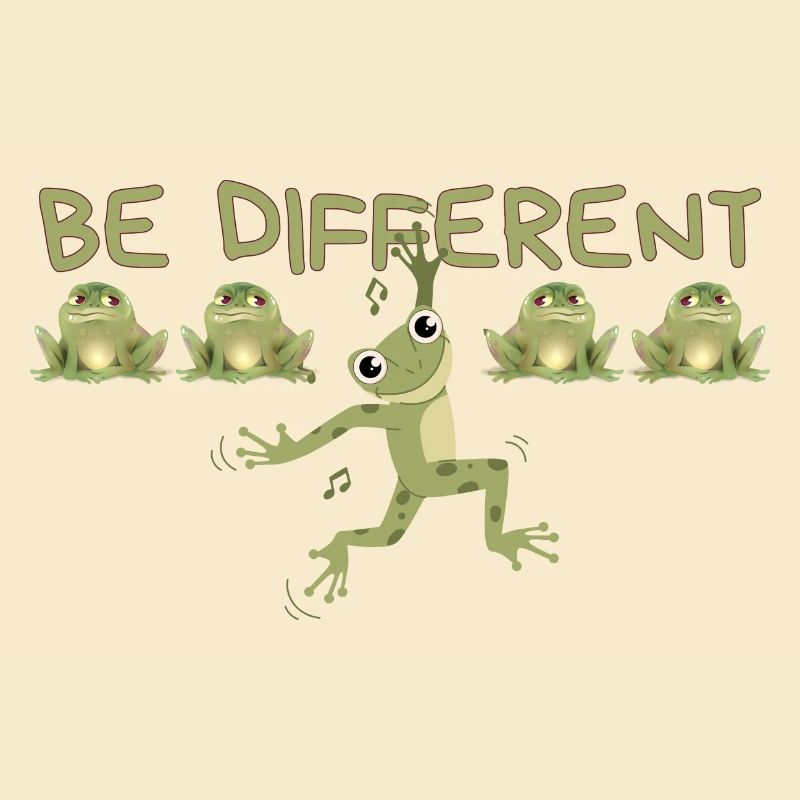 BE DIFFERENT Frog