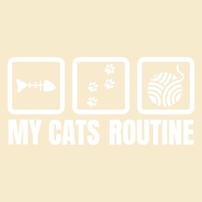 Routine meiner Katze