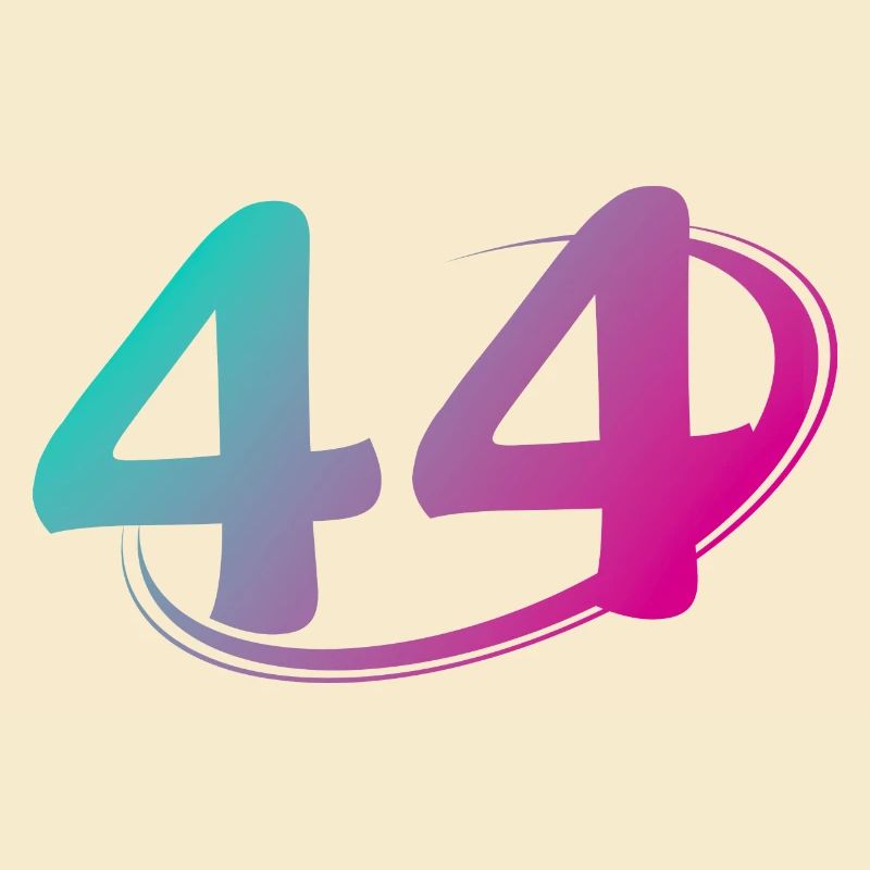 Numéro 44 multicolore