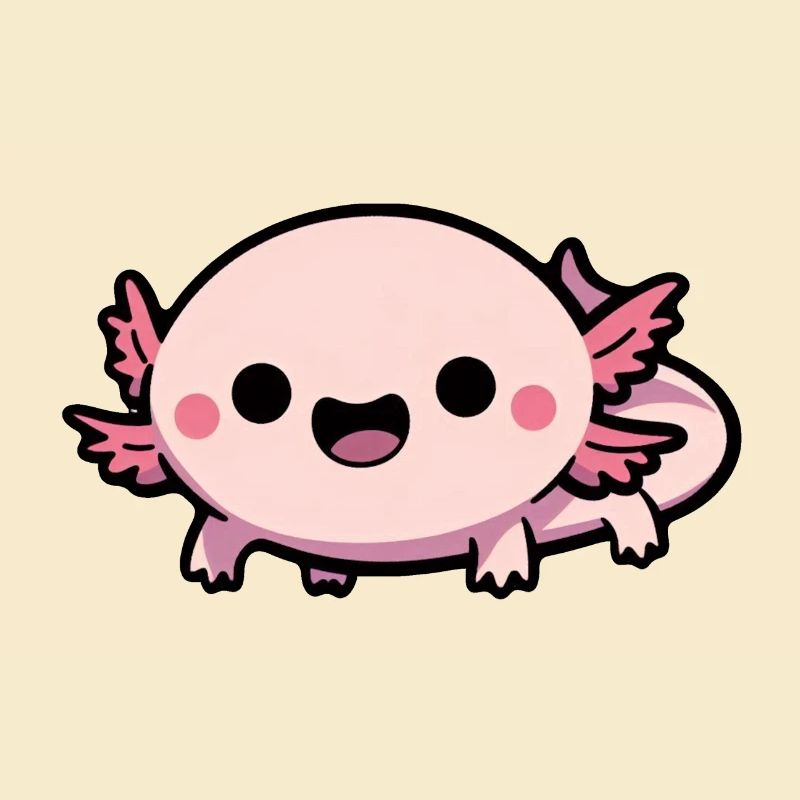 Süßer Chibi Axolotl