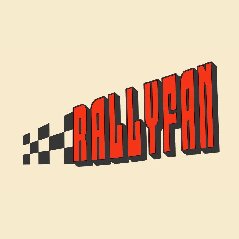 Rallyefan - rot schwarz