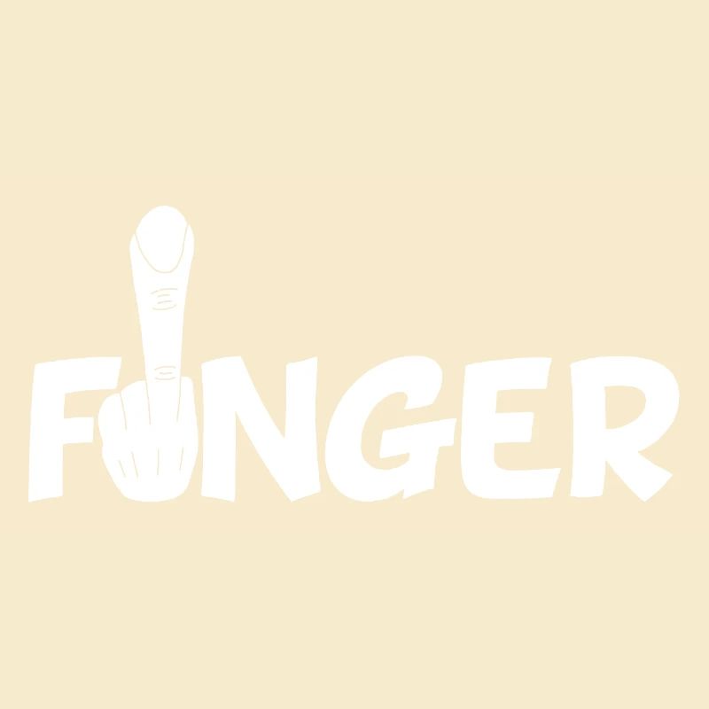 Der Finger (weiß)