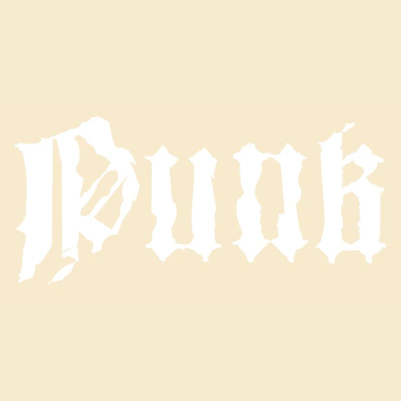 Punk Grunge Gothic Typography Design