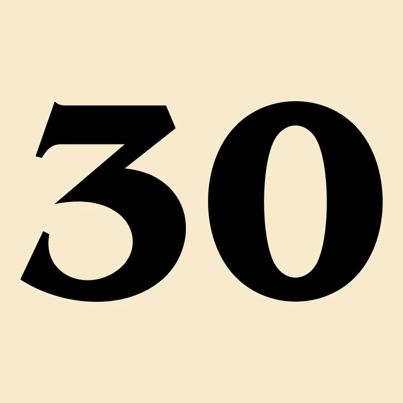 Zahl 30