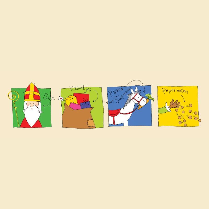 Sinterklaas 4 in einer Reihe