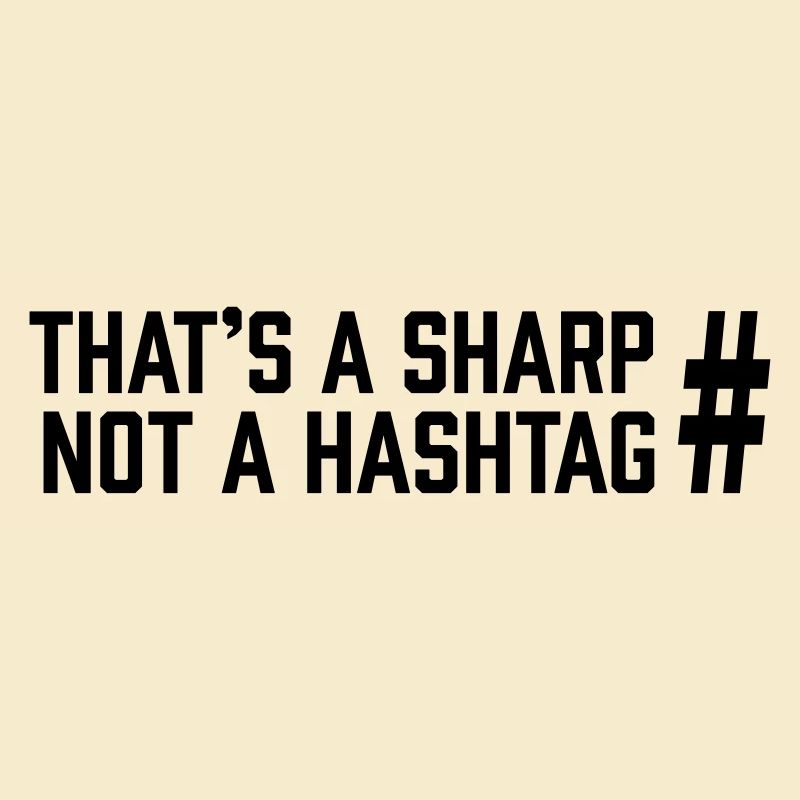 Sharp vs Hashtag