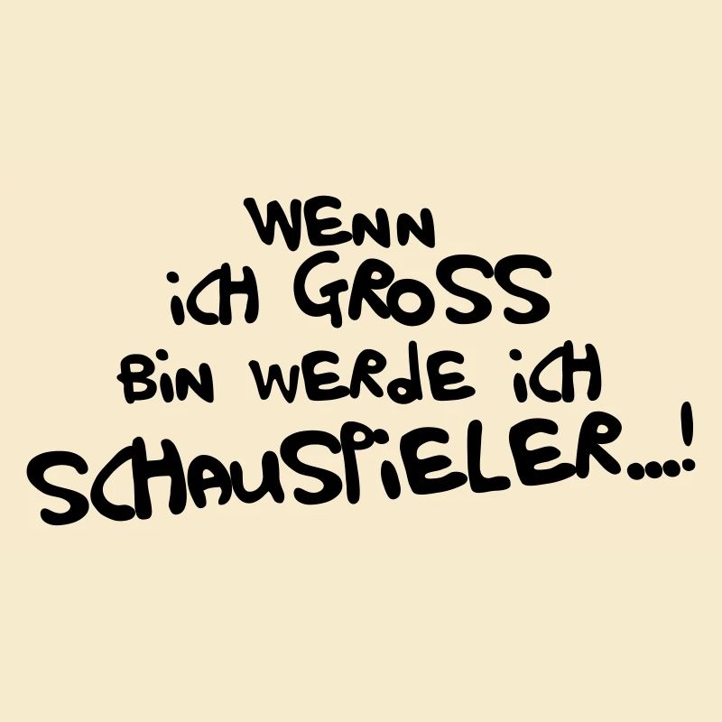 Ich werde Schauspieler