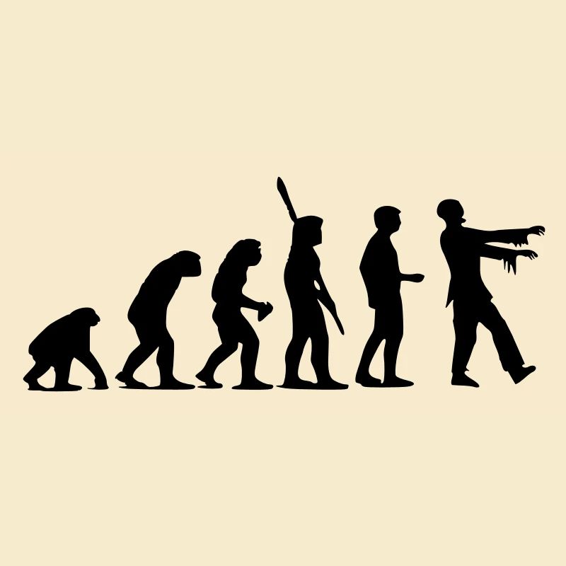 Évolution de zombi (monochrome)