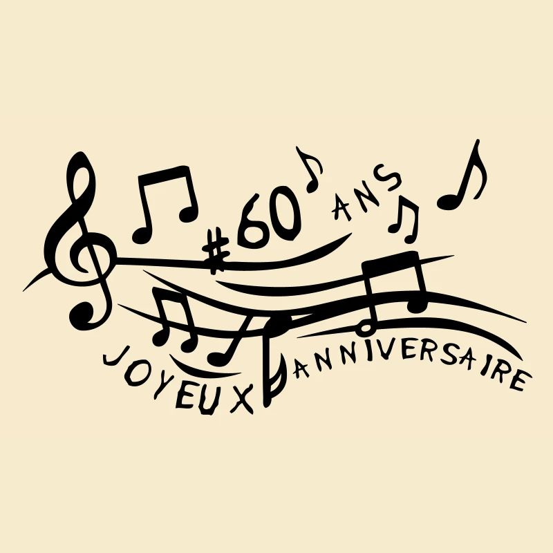 60 Jahre Jubiläum Partitur