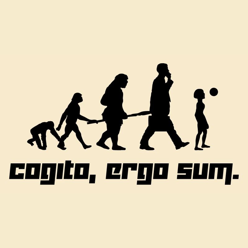 Cogito, ergo sum. (Vector)