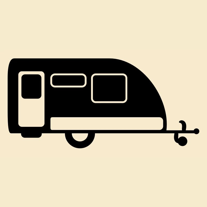 Camper Trailer Symbol Logo