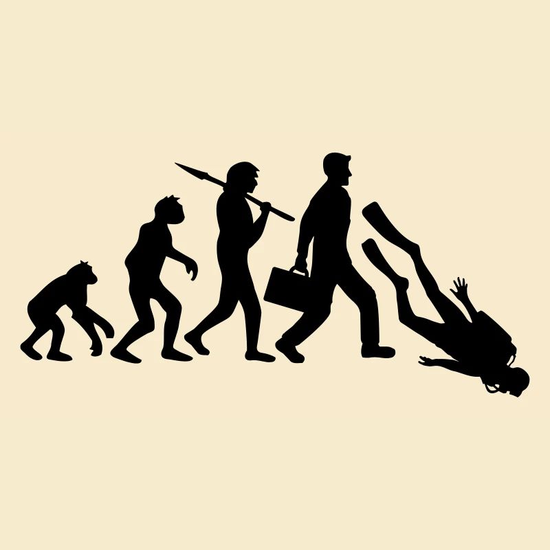 evolution diver sport fun development funny v