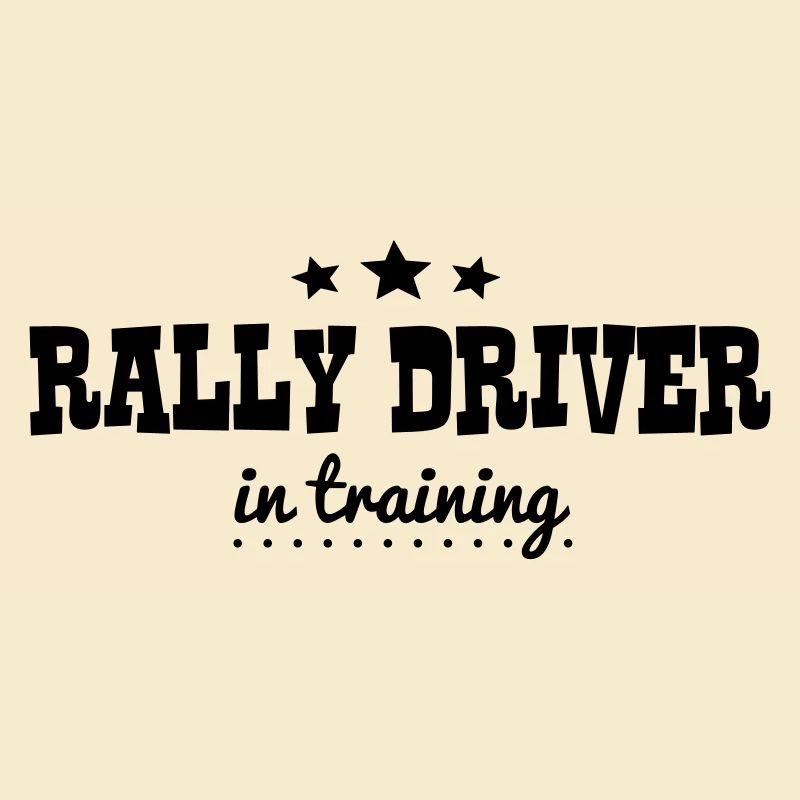 rally driver in training