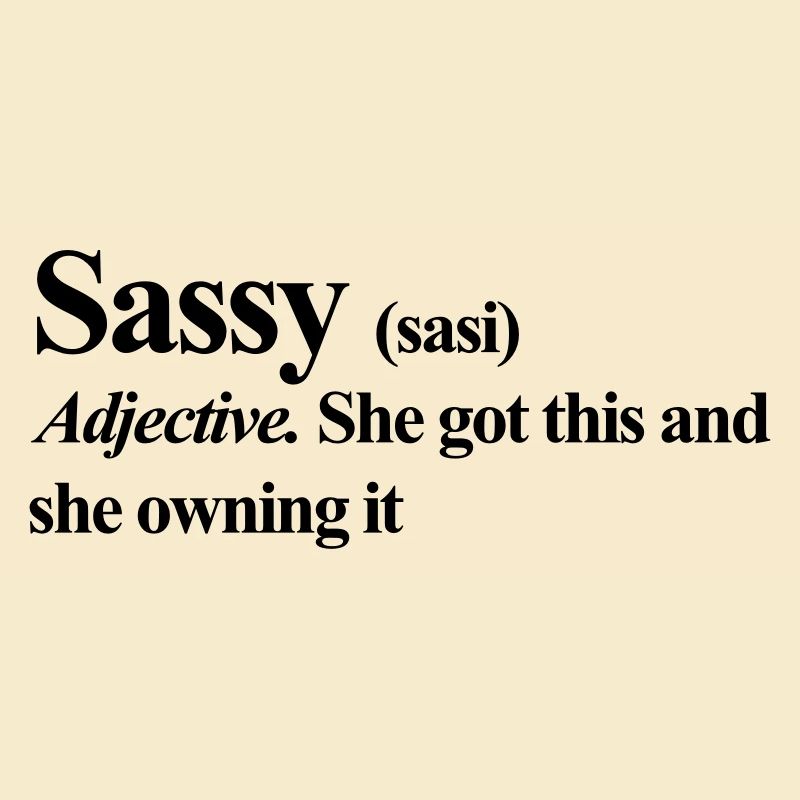 Sassy verb