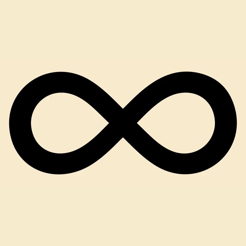 Infinity noir Infinity symbole