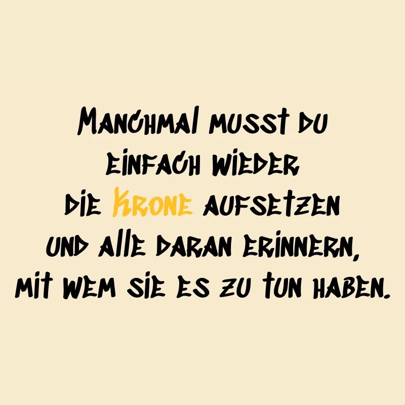 Krone aufsetzen