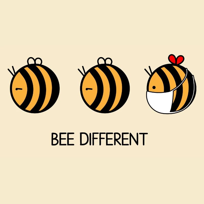 Bee Different geschenkidee Honig Spruch