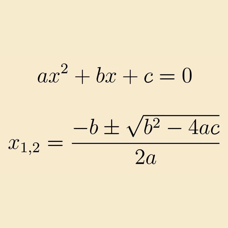 quadratic equation