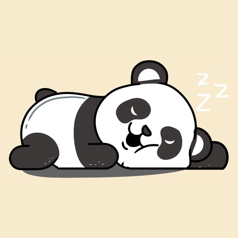 Panda endormi
