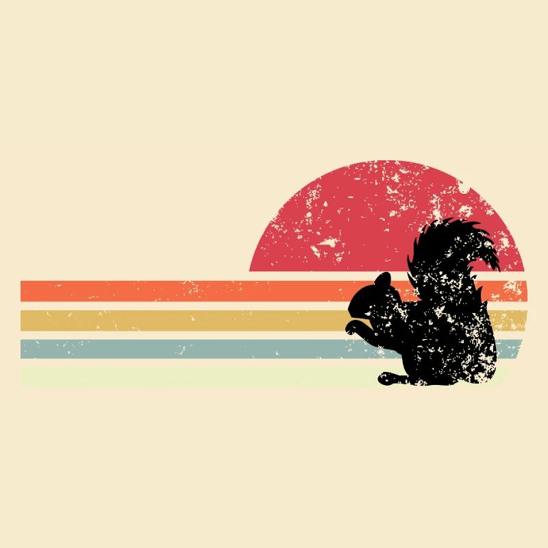 Retro-Eichhörnchen