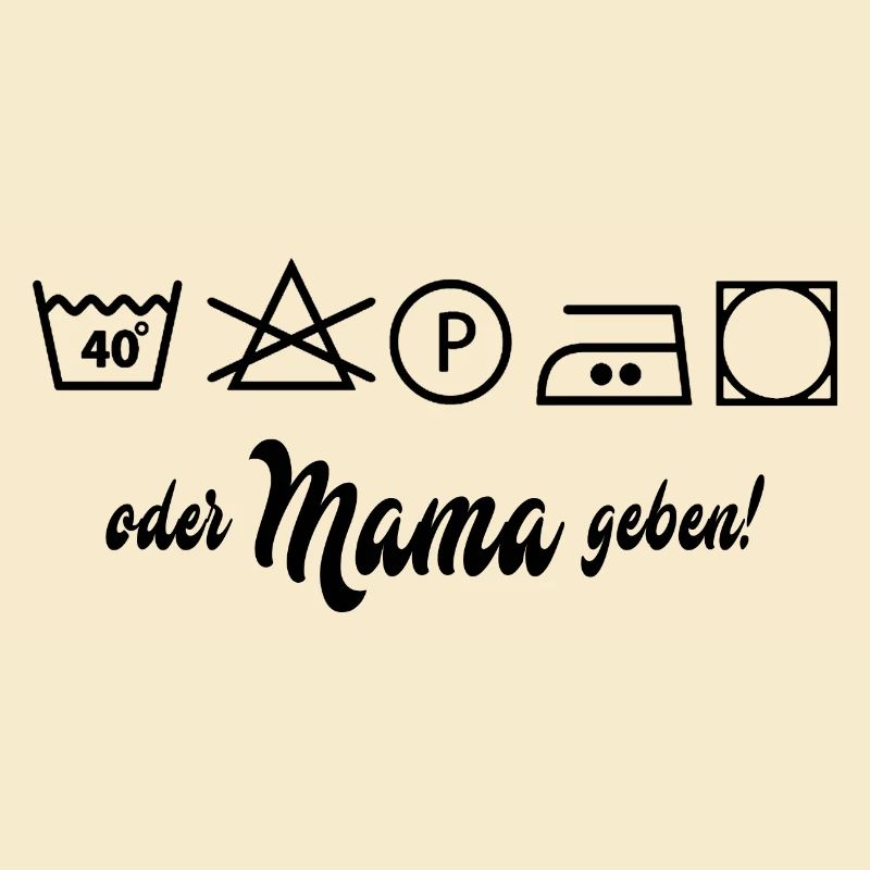 Wäsche waschen oder Mama geben