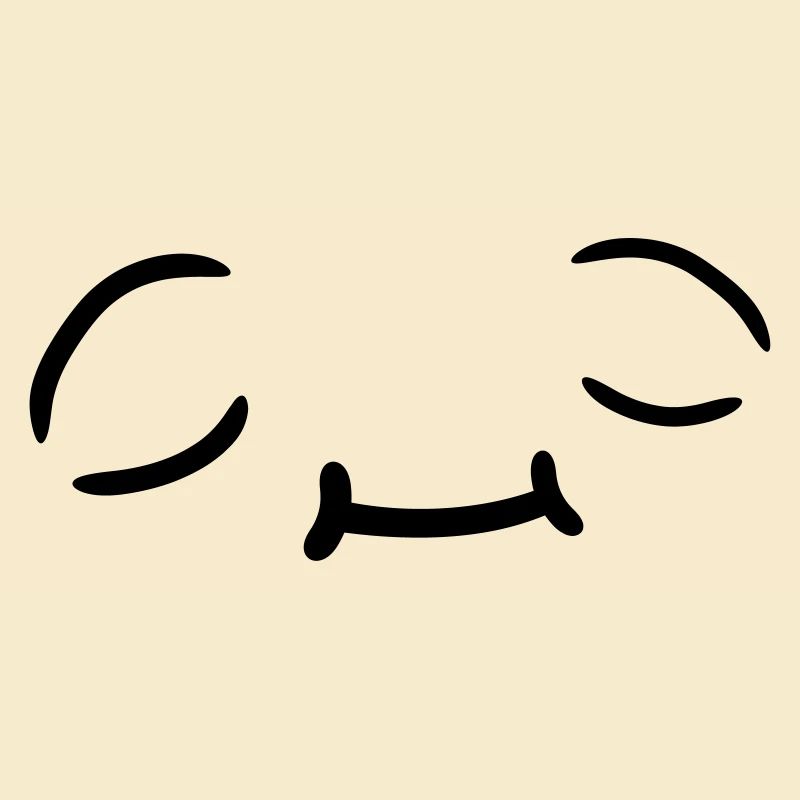 Entspanntes Gesicht Design