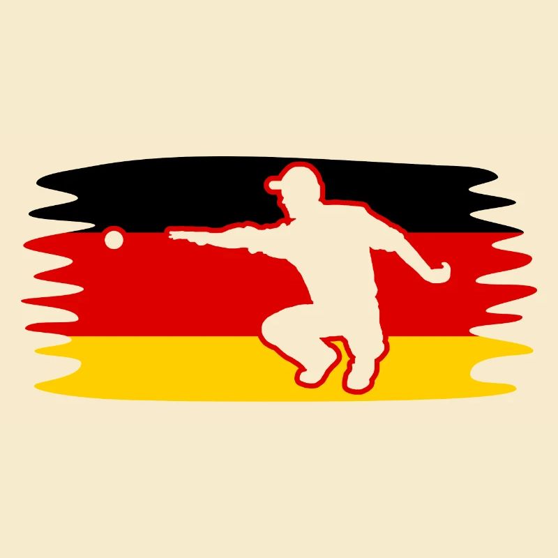 Germany Flag Boule Player Pétanque