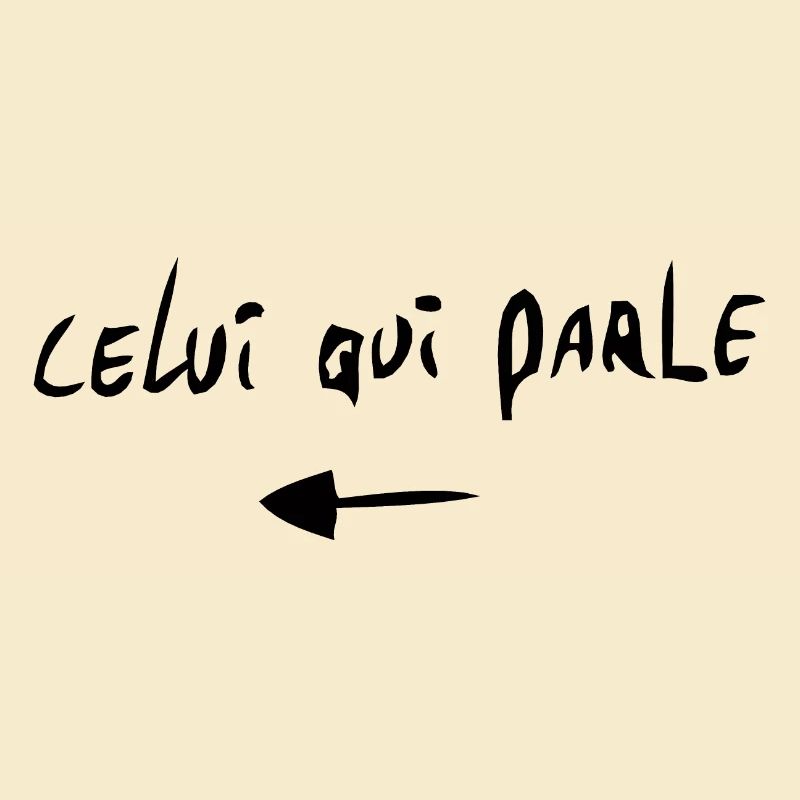 celui qui parle fleche