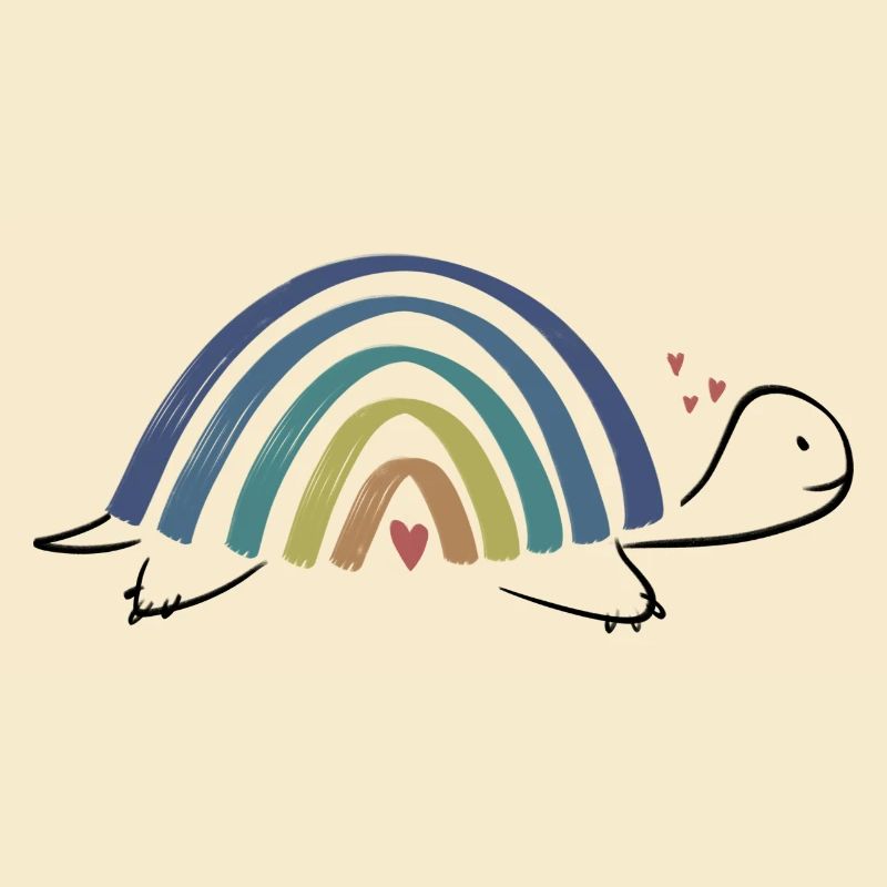 Schildkröte Regenbogen