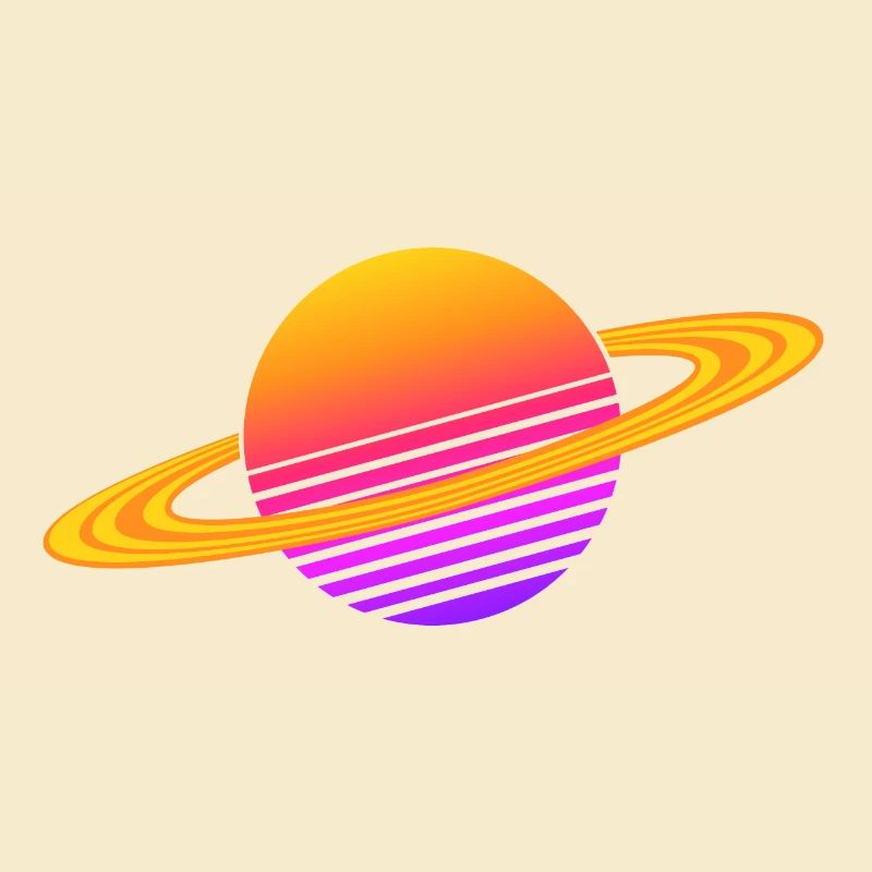 Synthwave Saturn