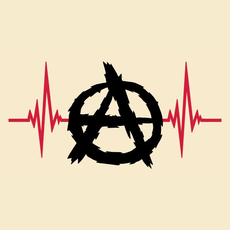 Pulse anarchy symbol logo