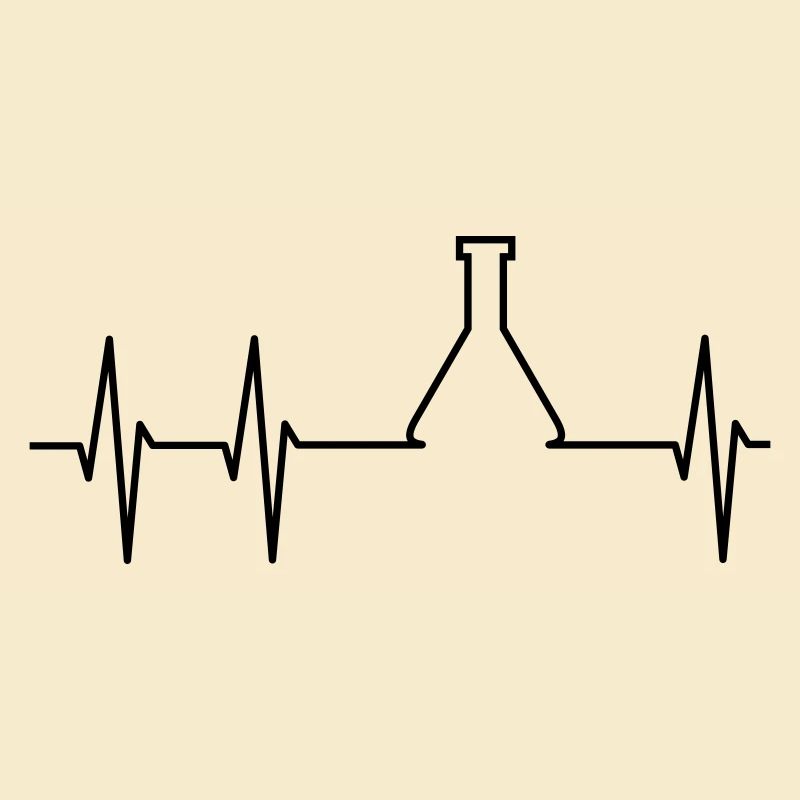 ECG and Erlenmeyer flask