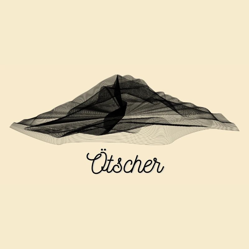 Ötscher Berg - Shirt design with font