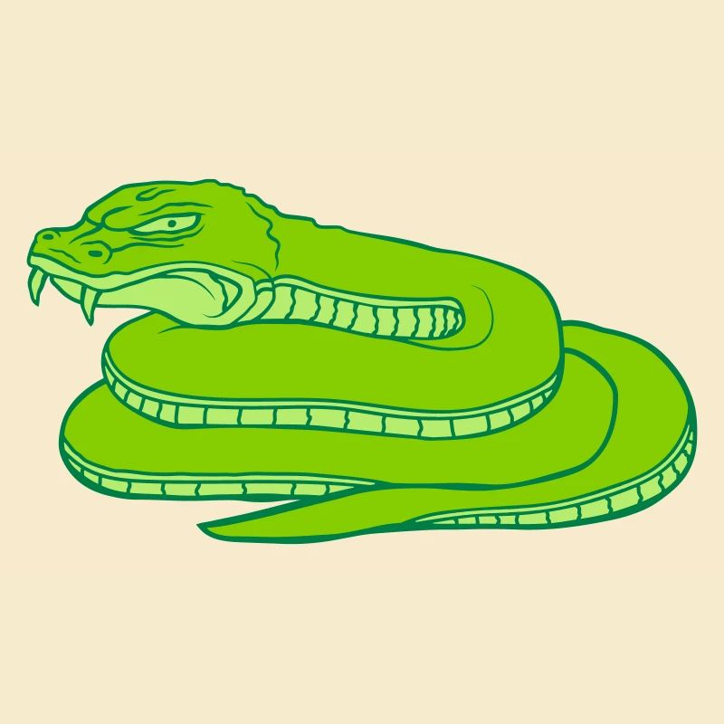 Conception de serpent dangereux maléfique