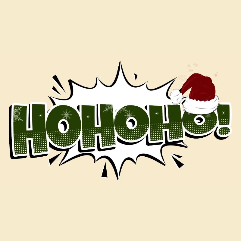 HoHoHo! Comic Style Bubble Graffiti Lettering