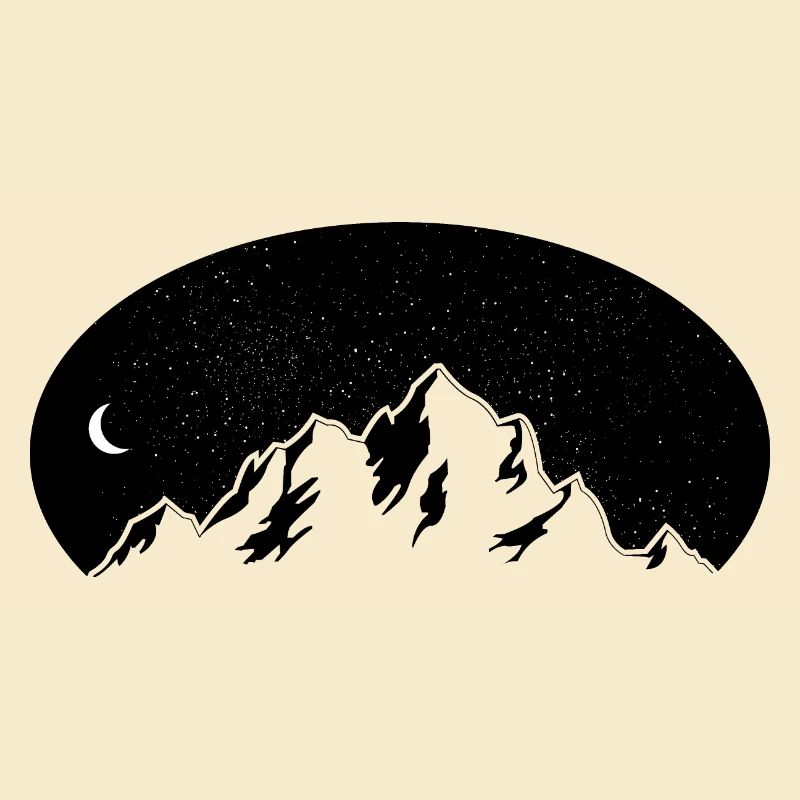 Wanderer Bergdesign