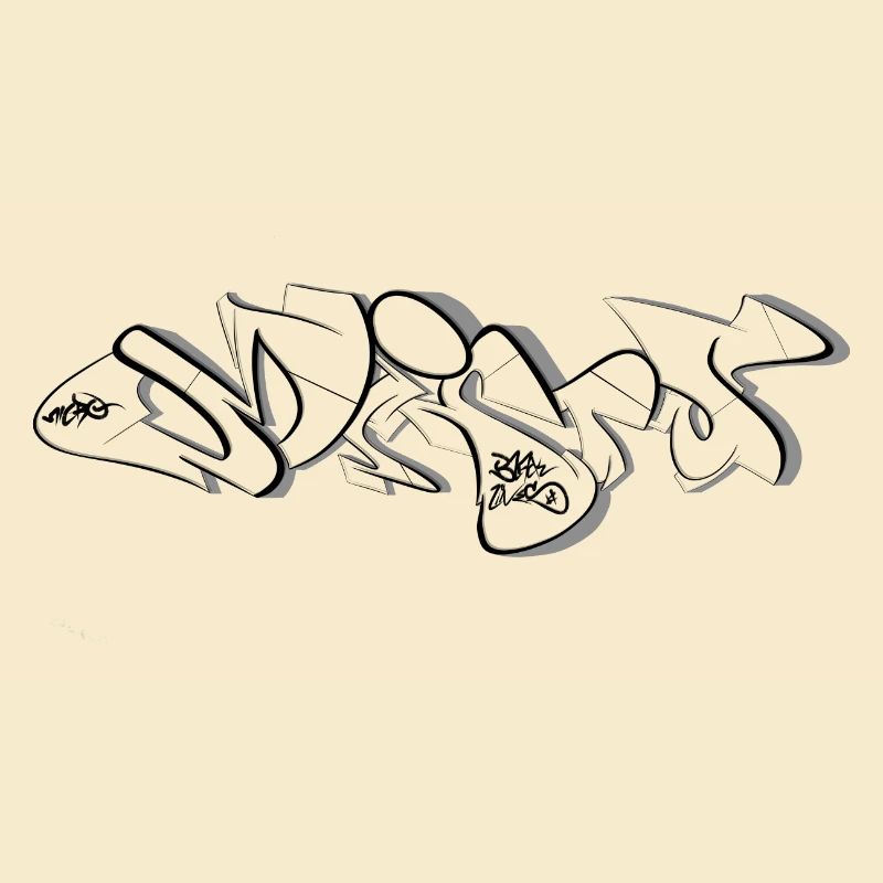 Black Lines Micro Graffiti