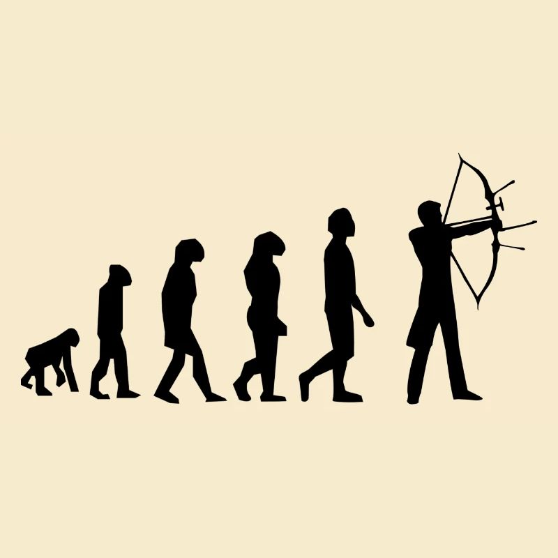 Evolution des Bogenschießens