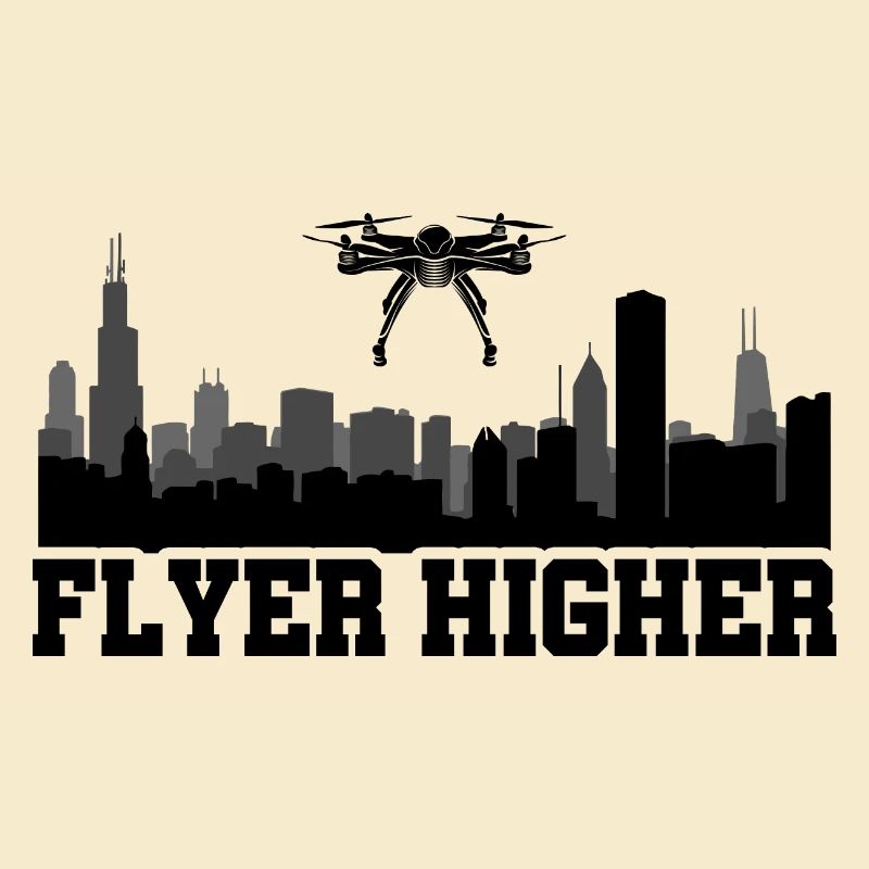 Flyer Higher Drone Flying Quadcopter Pilot RC Dron