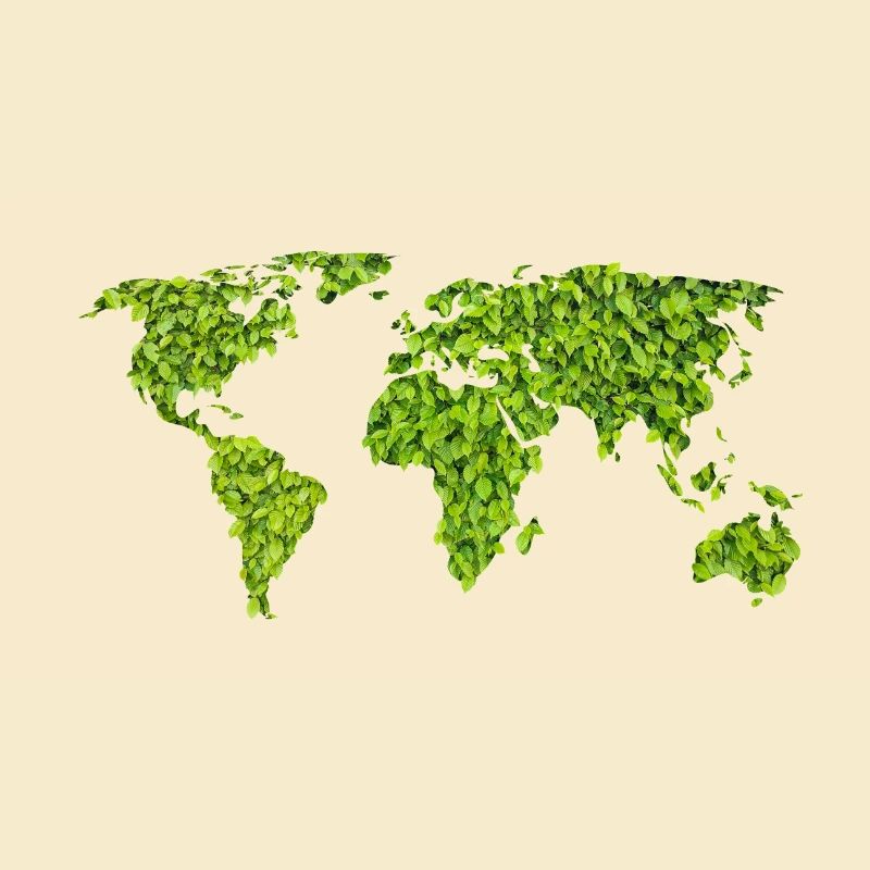 Green World Map
