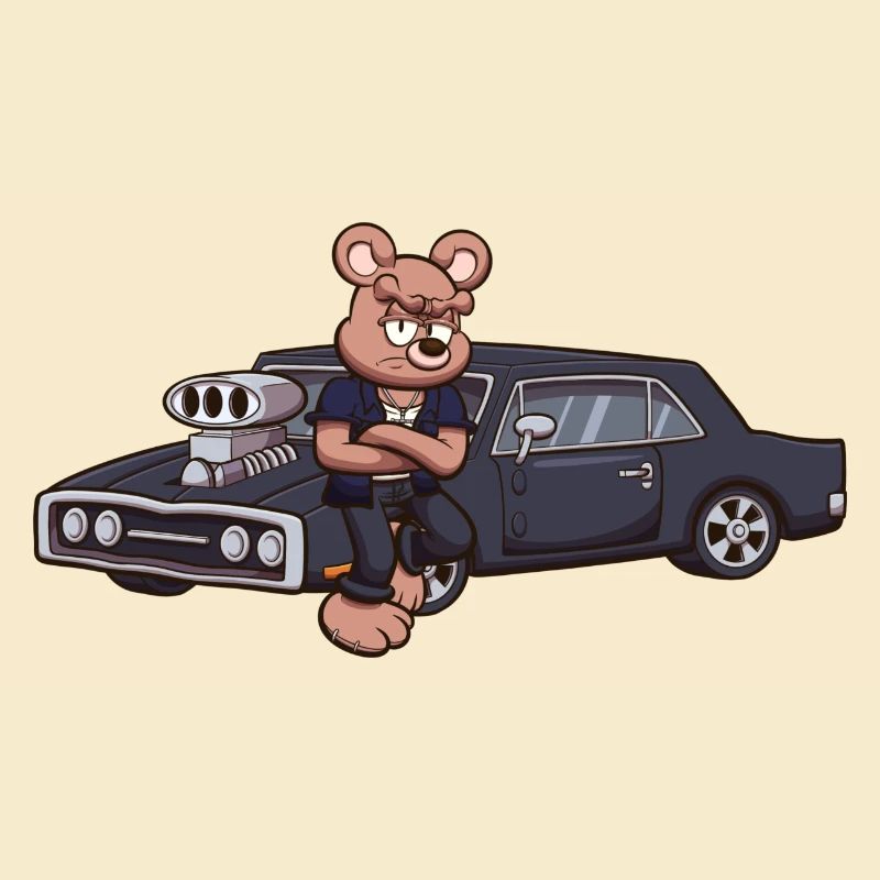 Fast And Angry Teddy Bear