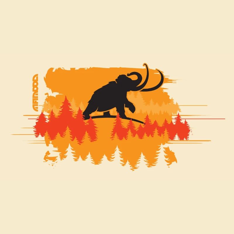 mammut im wald